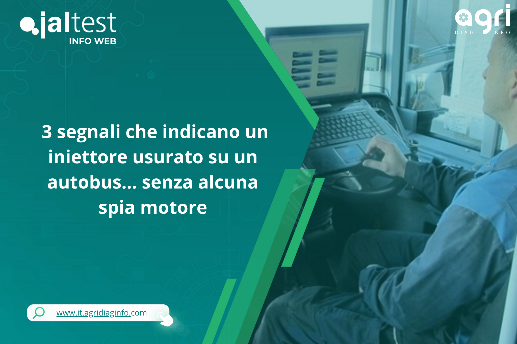 3 segnali di un iniettore usurato su un autobus