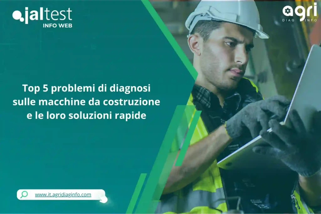 Top 5 problemi di diagnosi sulle macchine da costruzione e le loro soluzioni rapide